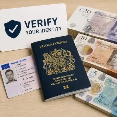 UK passport, driving licence and money laundering identity verification